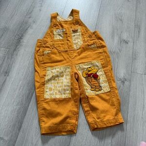 Disney VTG Winnie the Pooh Overalls with Character Patch